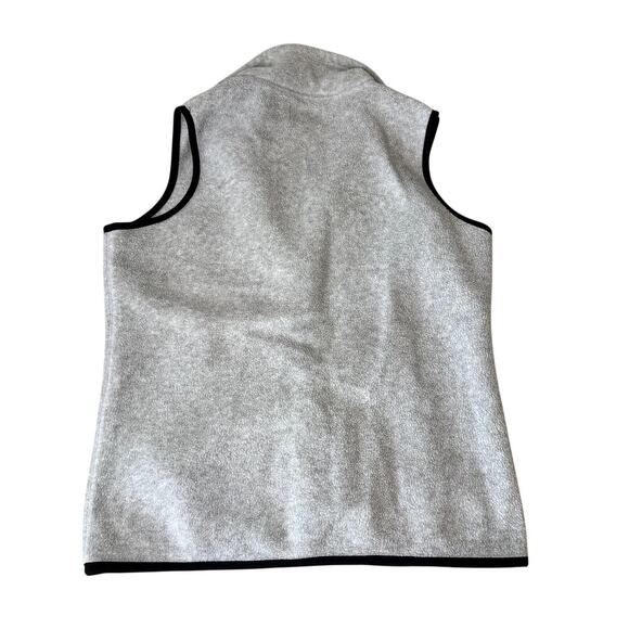 VTG Gray Fleece Vest Women's Size Small Full Zip Up - Picture 2 of 4